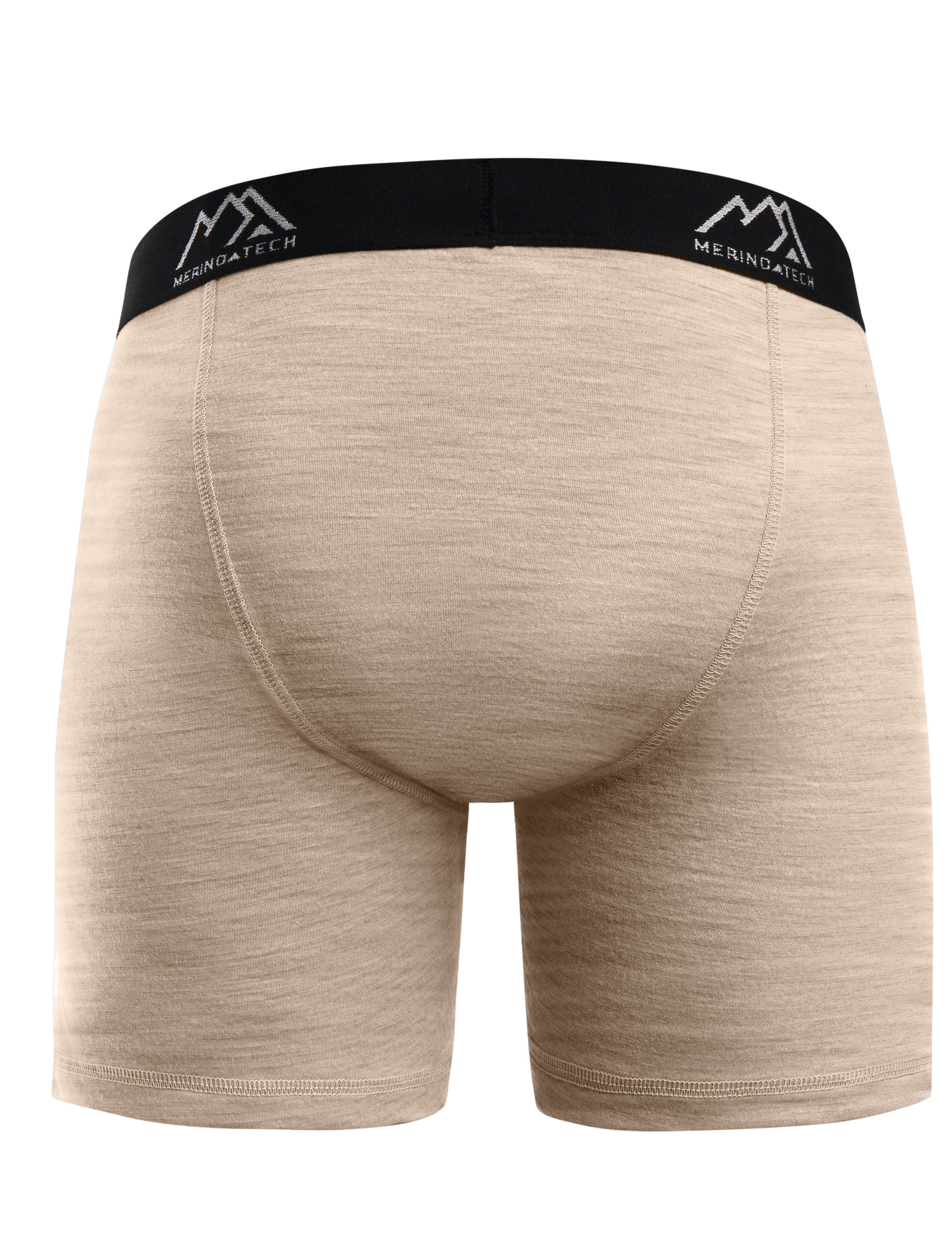Men's Merino Boxers 190 Oatmeal (1 pack) - Image 2