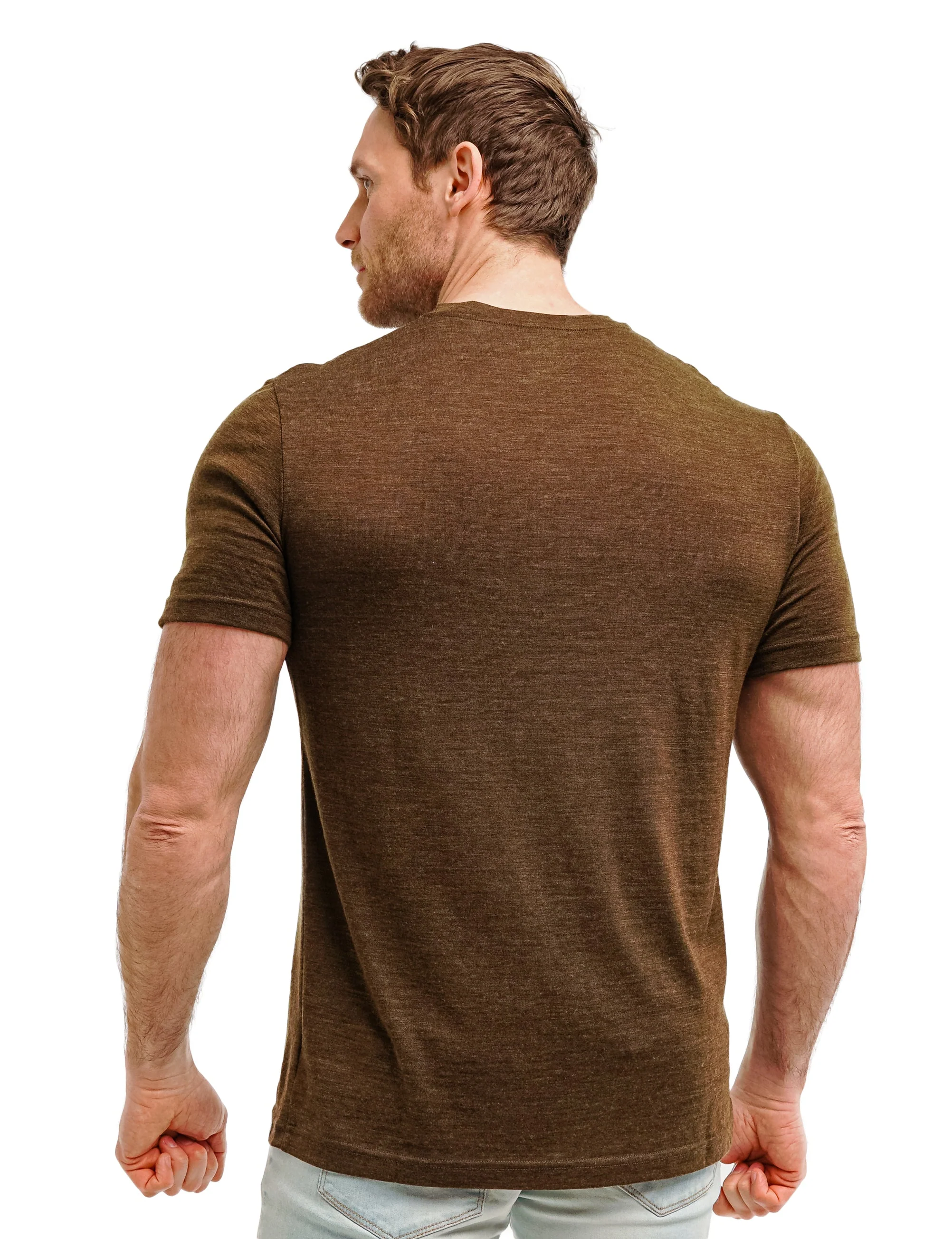 Men's Merino T-shirt 180 Artichoke Green (+socks) - Image 2