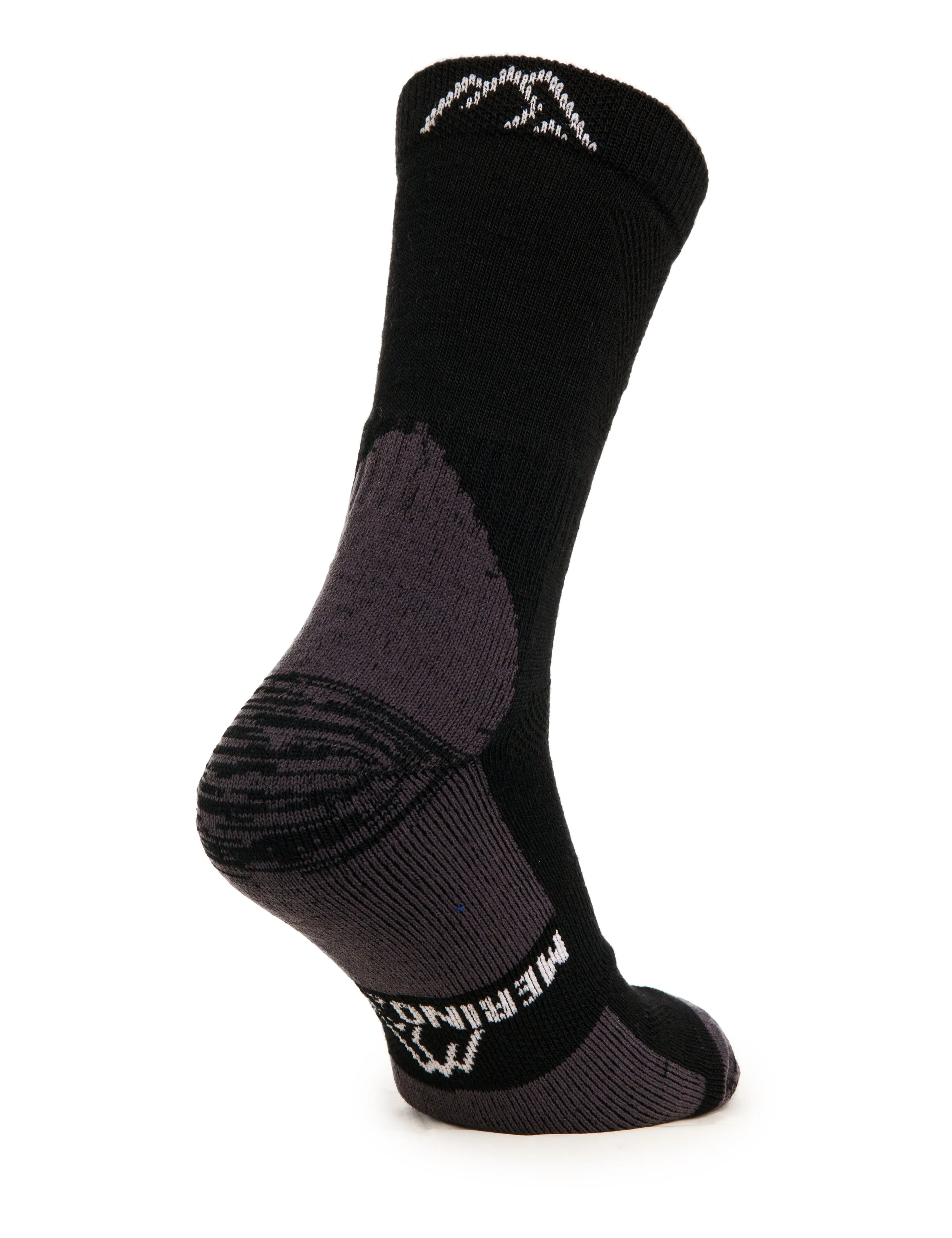 Merino Wool Hiking Socks - (Pack of 3) Black - Image 4
