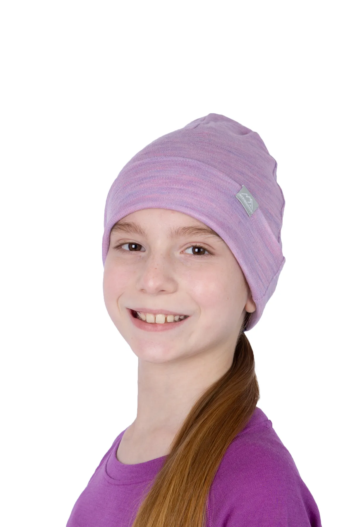 Kids' Beanie Heather Lilac - Image 3