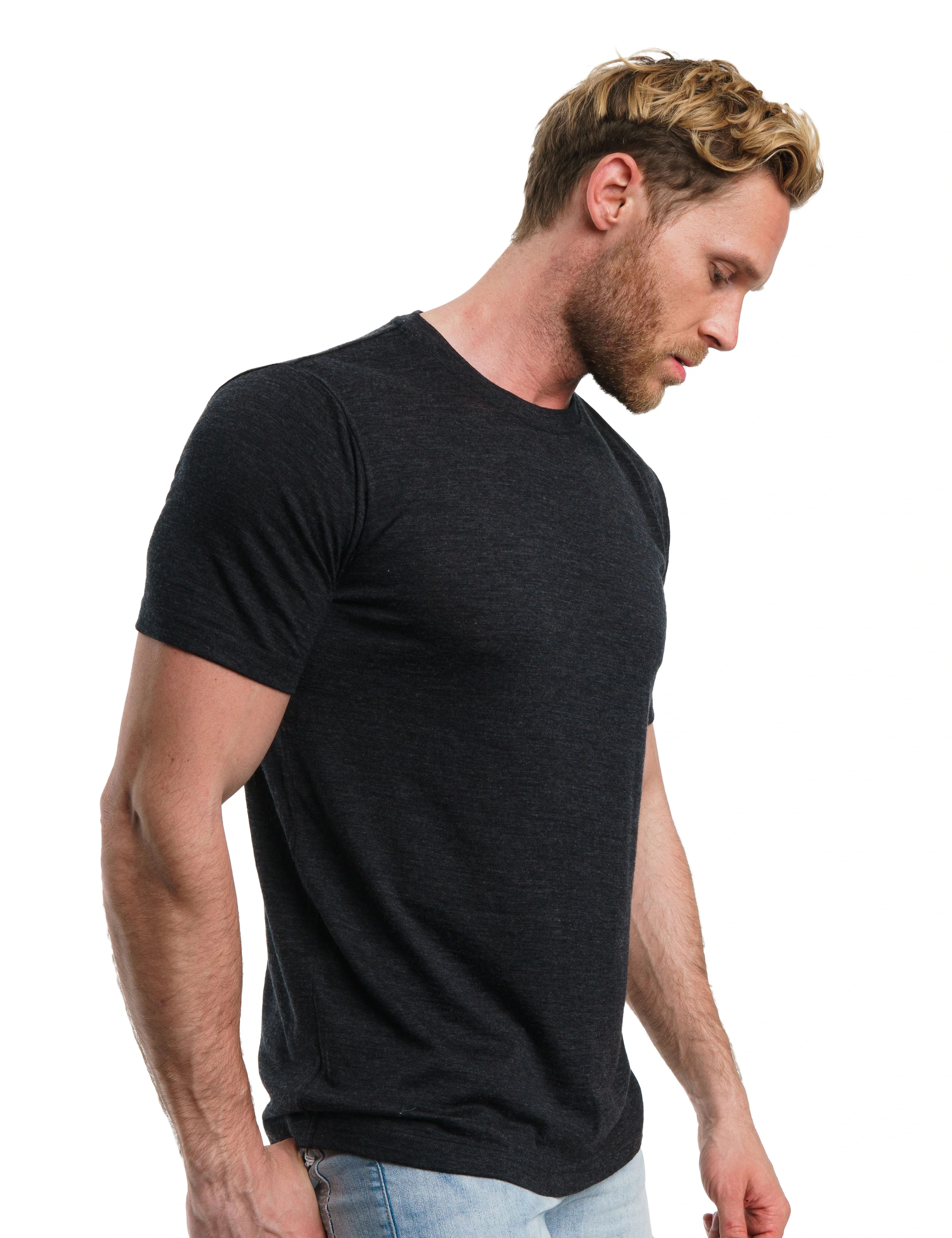 Men's Merino T-shirt 180 Charcoal Grey (+socks) - Image 3