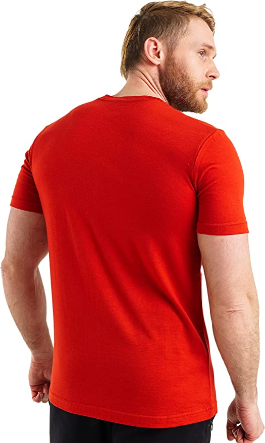 Men's Merino T-shirt 180 Red (+socks) - Image 2