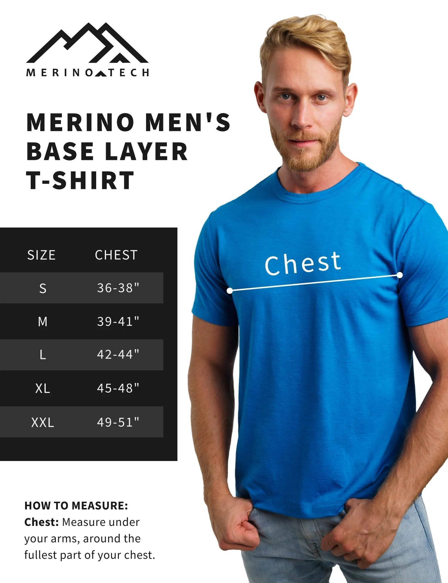 Men's Merino T-shirt 180 Heathered Black - Image 4
