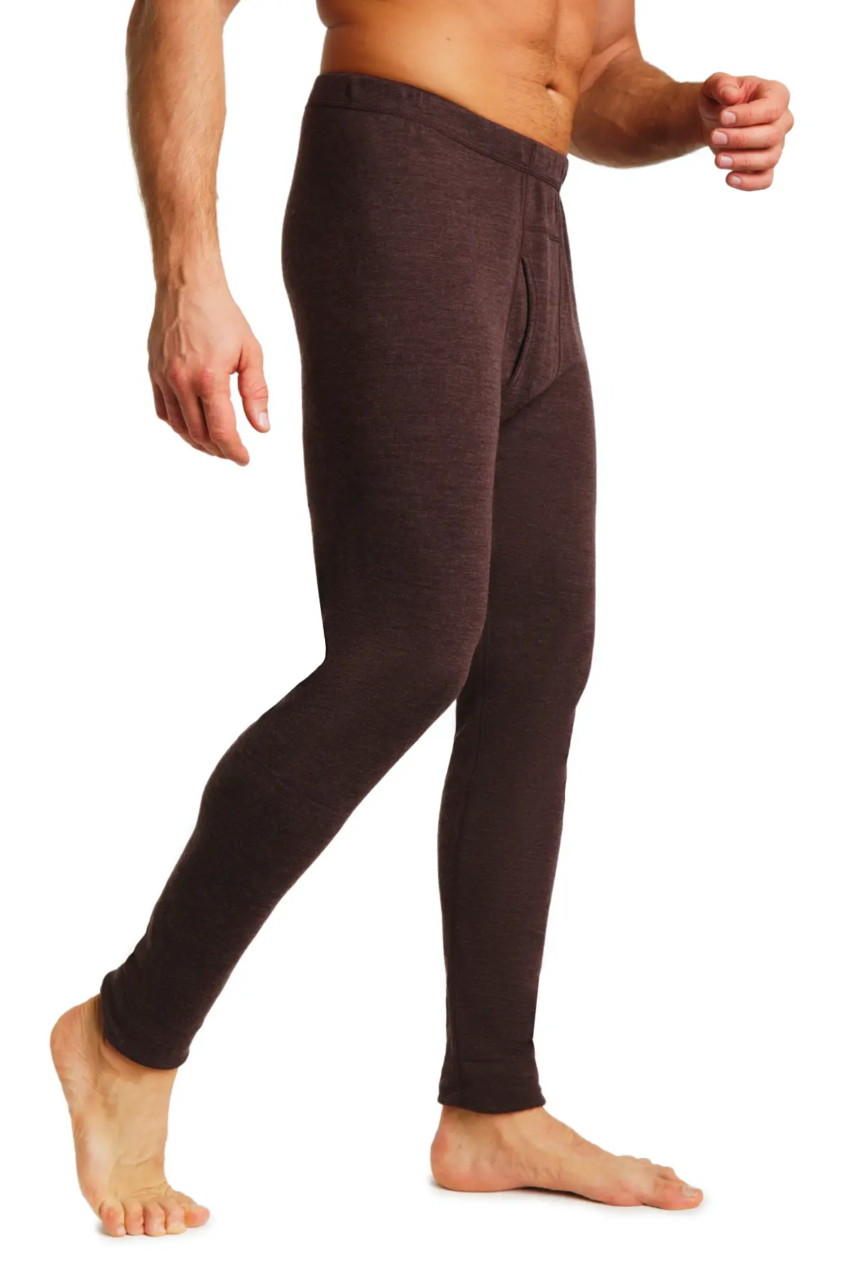 Men's Merino Pants 250 Chocolate - Image 3