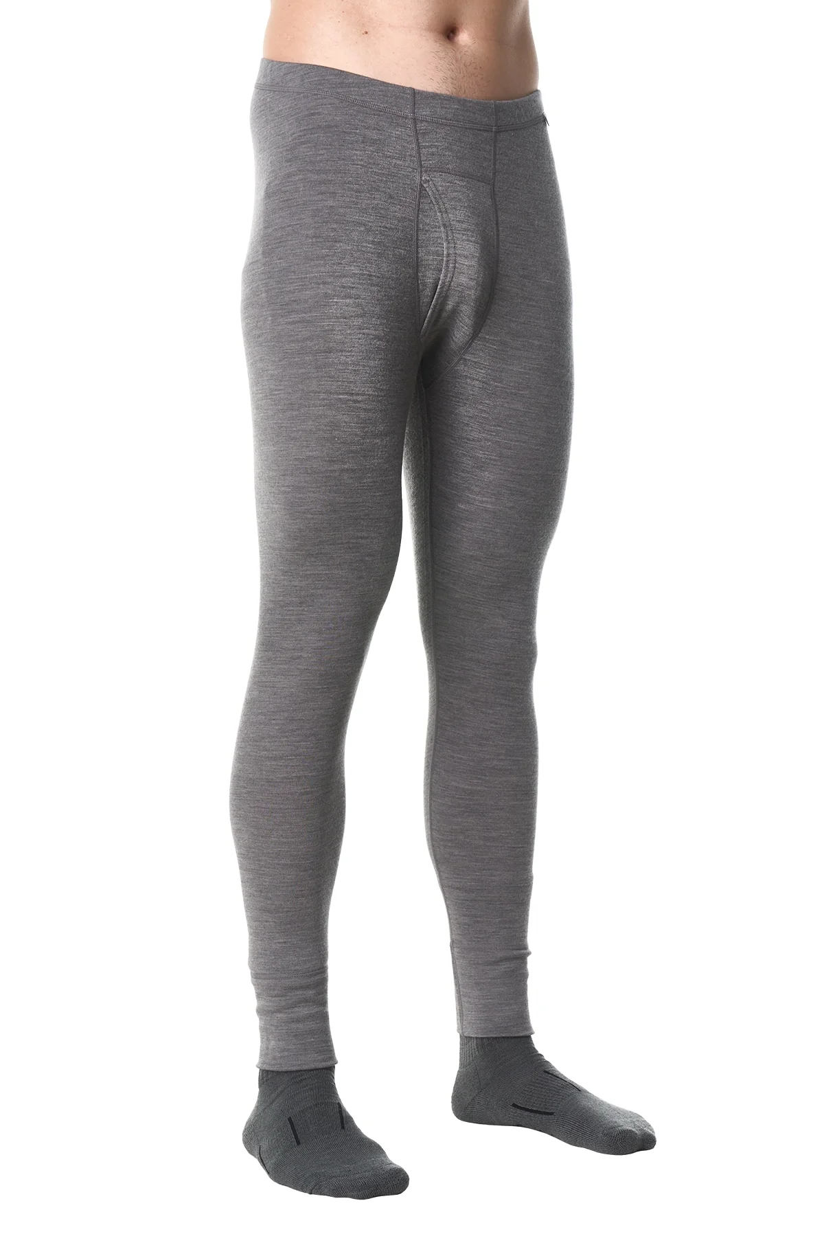 Men's Merino Pants 250 Gray Heather - Image 3