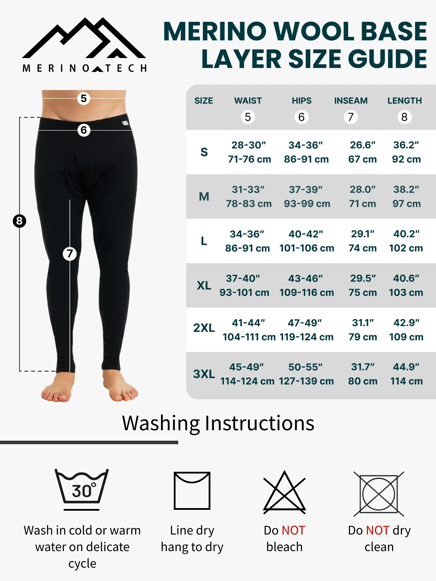 Men's Merino Pants 165 Charcoal Grey - Image 4
