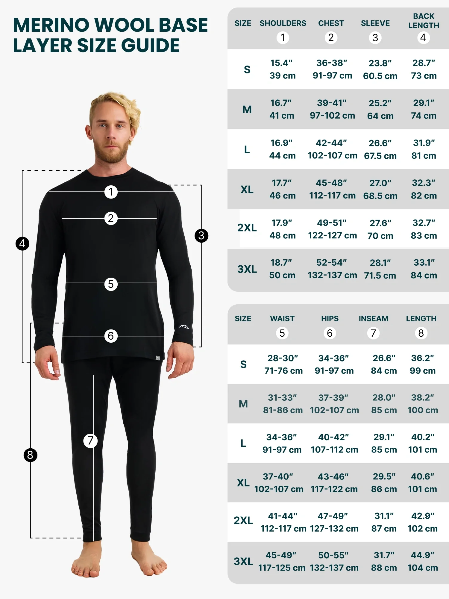 Men's Merino Thermal Set 250 Black - Image 4