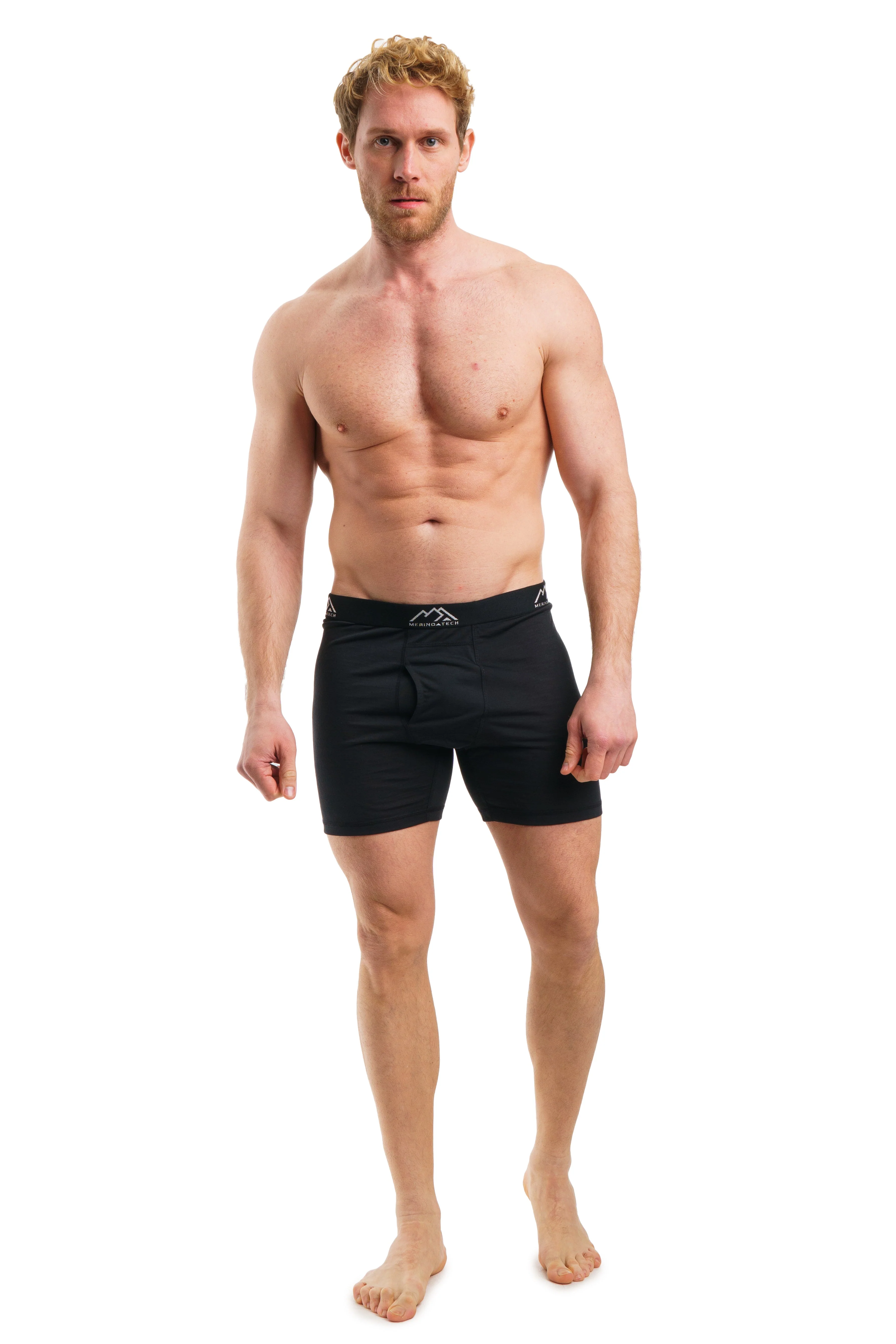 Men's Merino Boxers 190 Brief Rusty Black (2 Pack) - Image 4