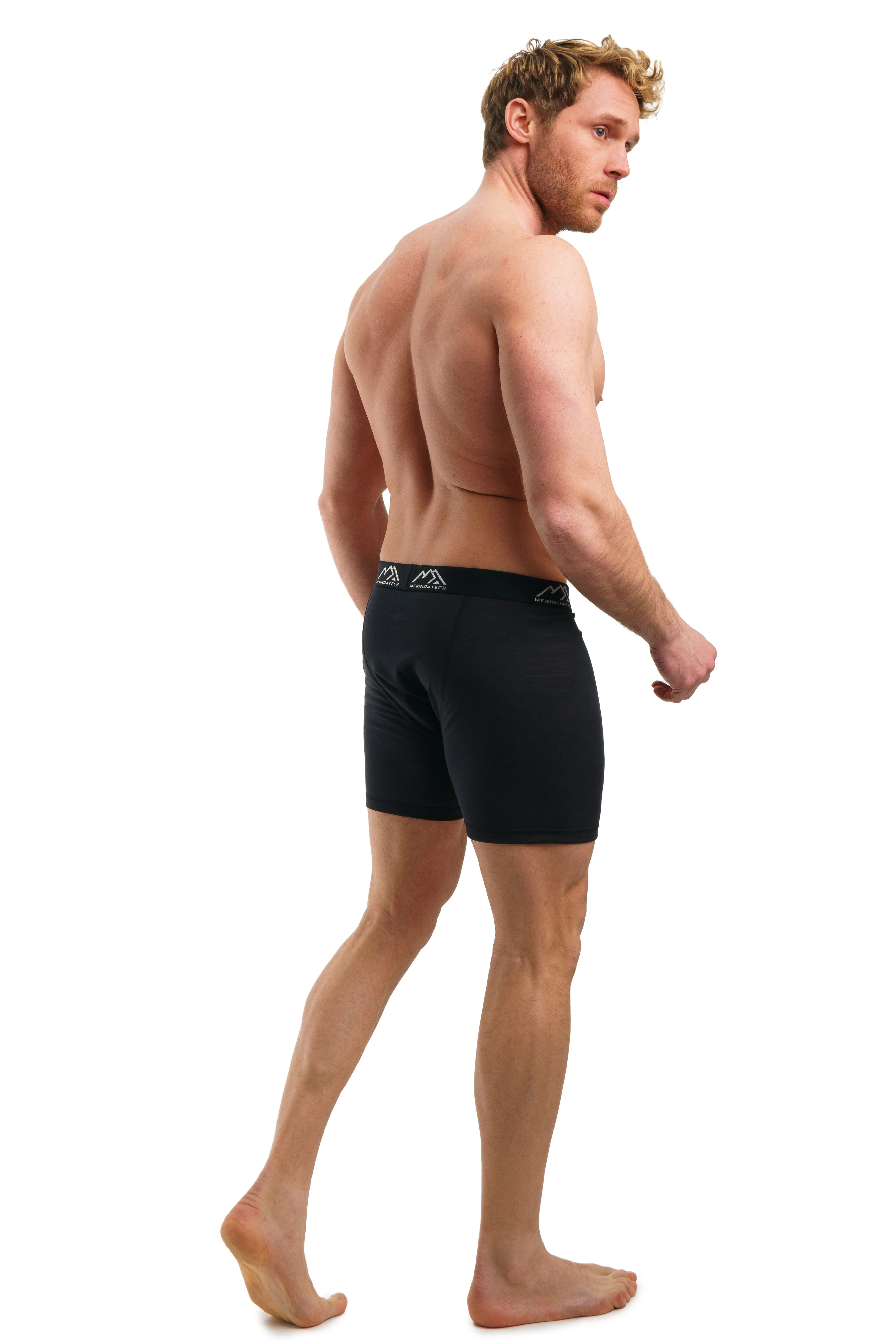 Men's Merino Boxers 190 Brief Rusty Black (2 Pack) - Image 5