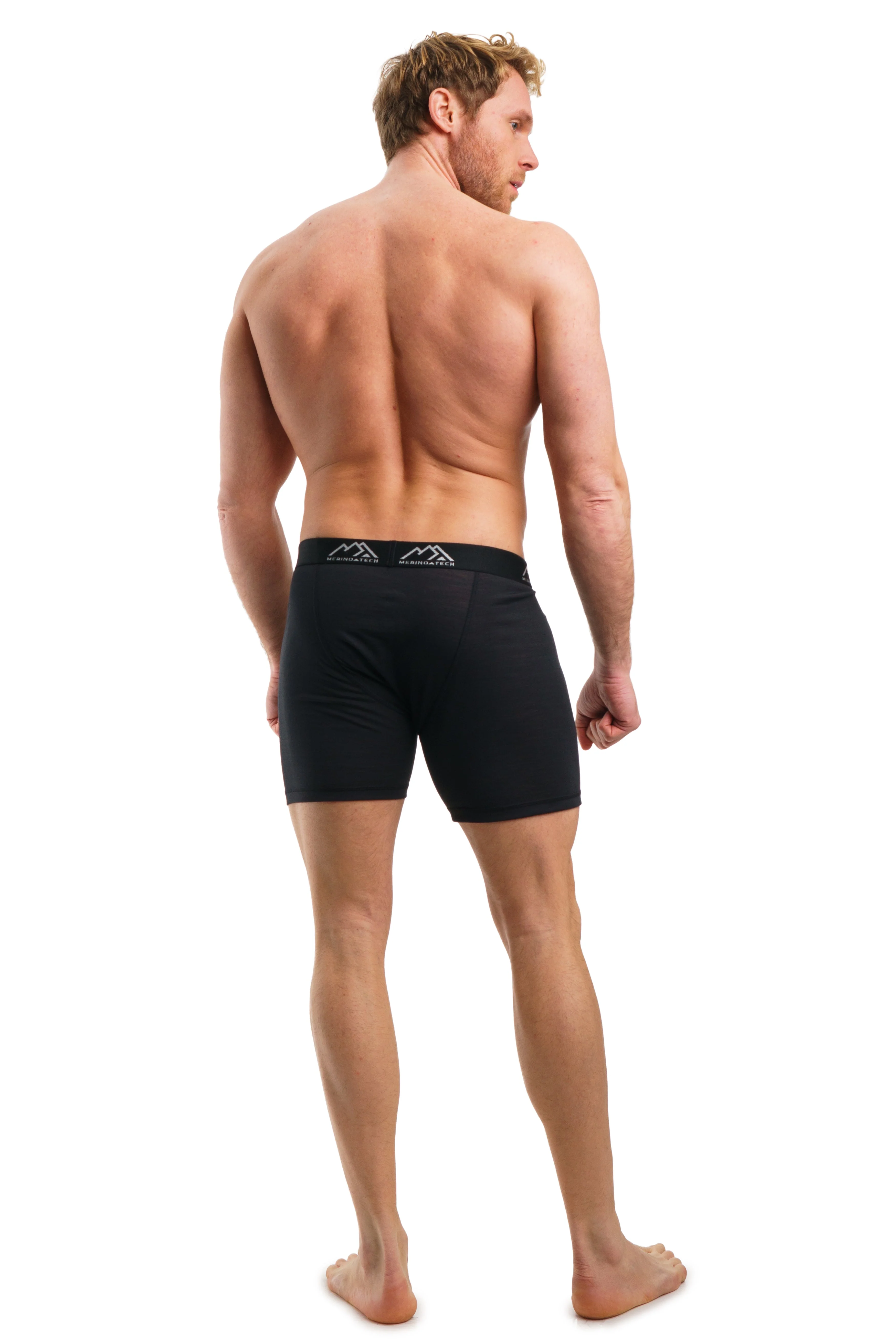 Men's Merino Boxers 190 Brief Rusty Black (2 Pack) - Image 6