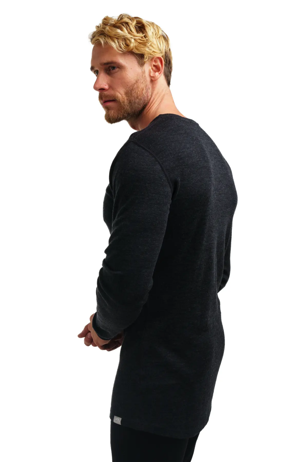 Men's Merino Long Sleeve 250 Charcoal Gray - Image 3