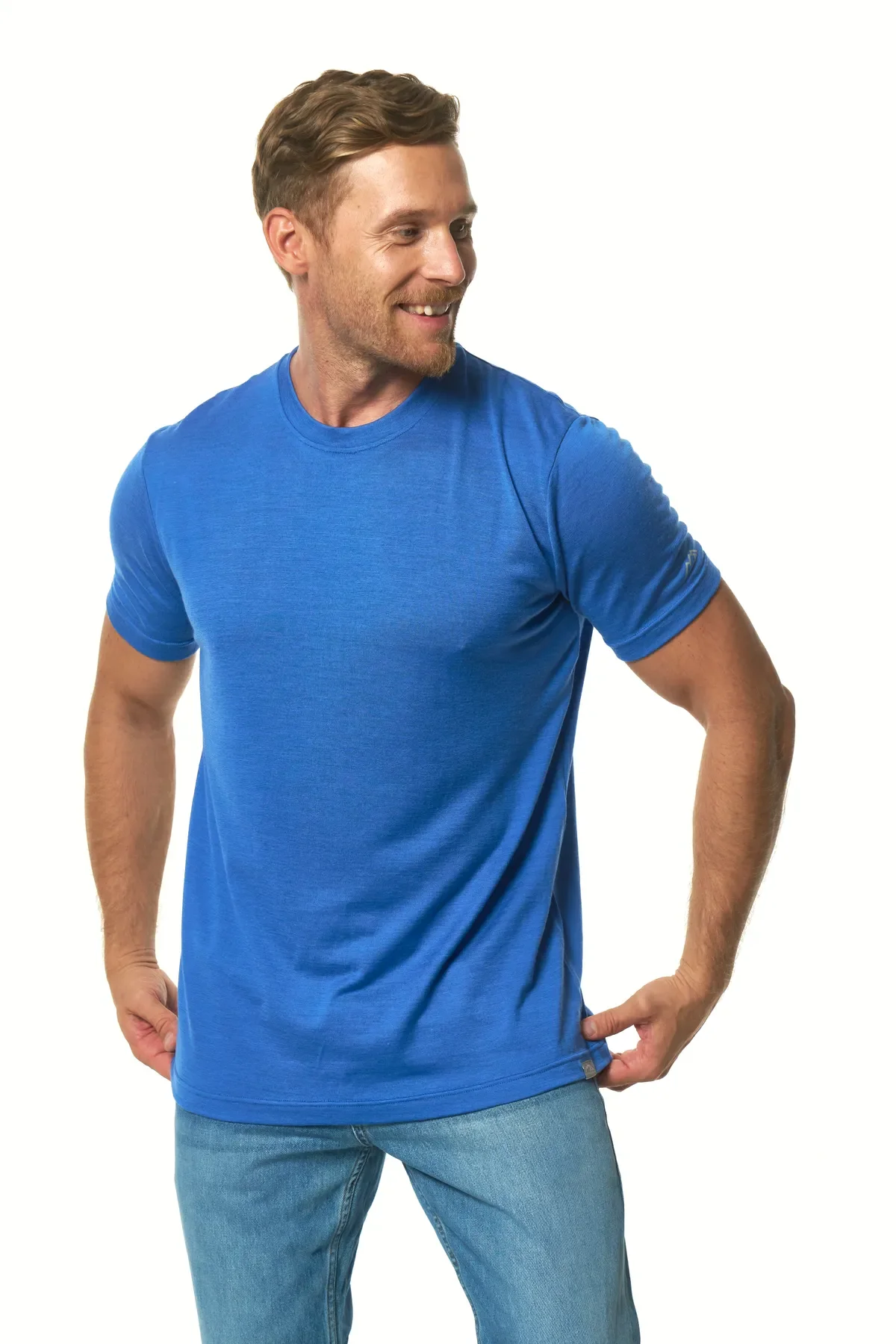 Men's Merino T-shirt 180 Cobalt Blue (+socks) - Image 4
