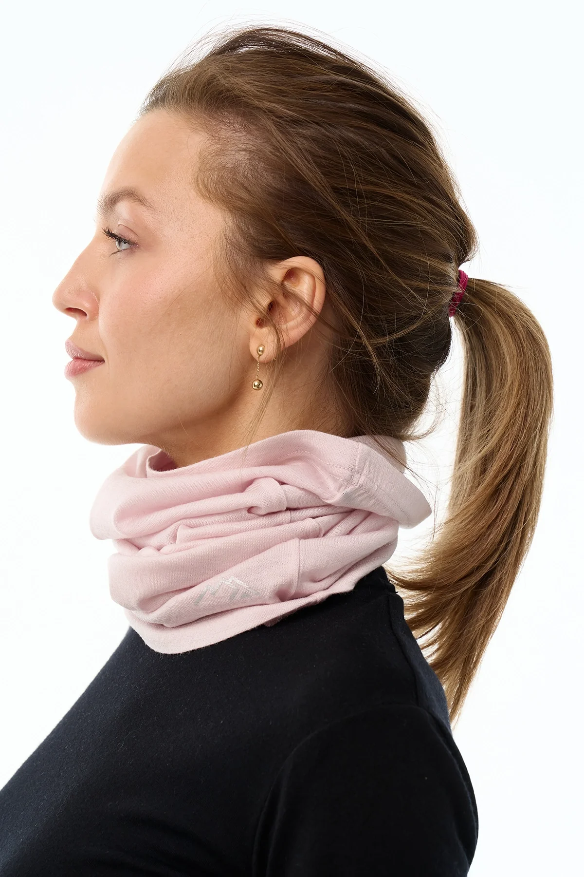 Merino Neck Gaiter 165 Grey Marl - Image 4