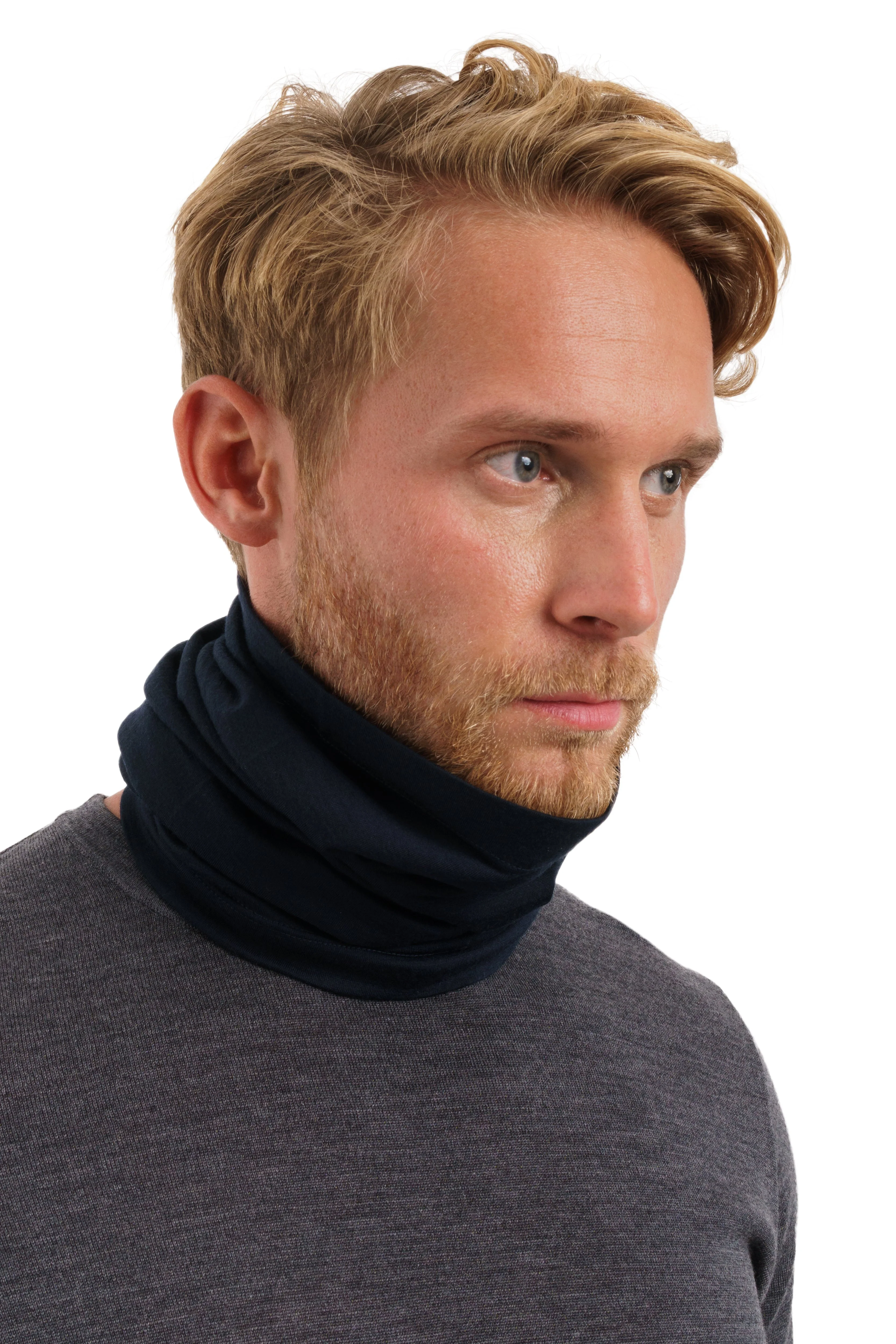 Merino Neck Gaiter 165 Navy - Image 2