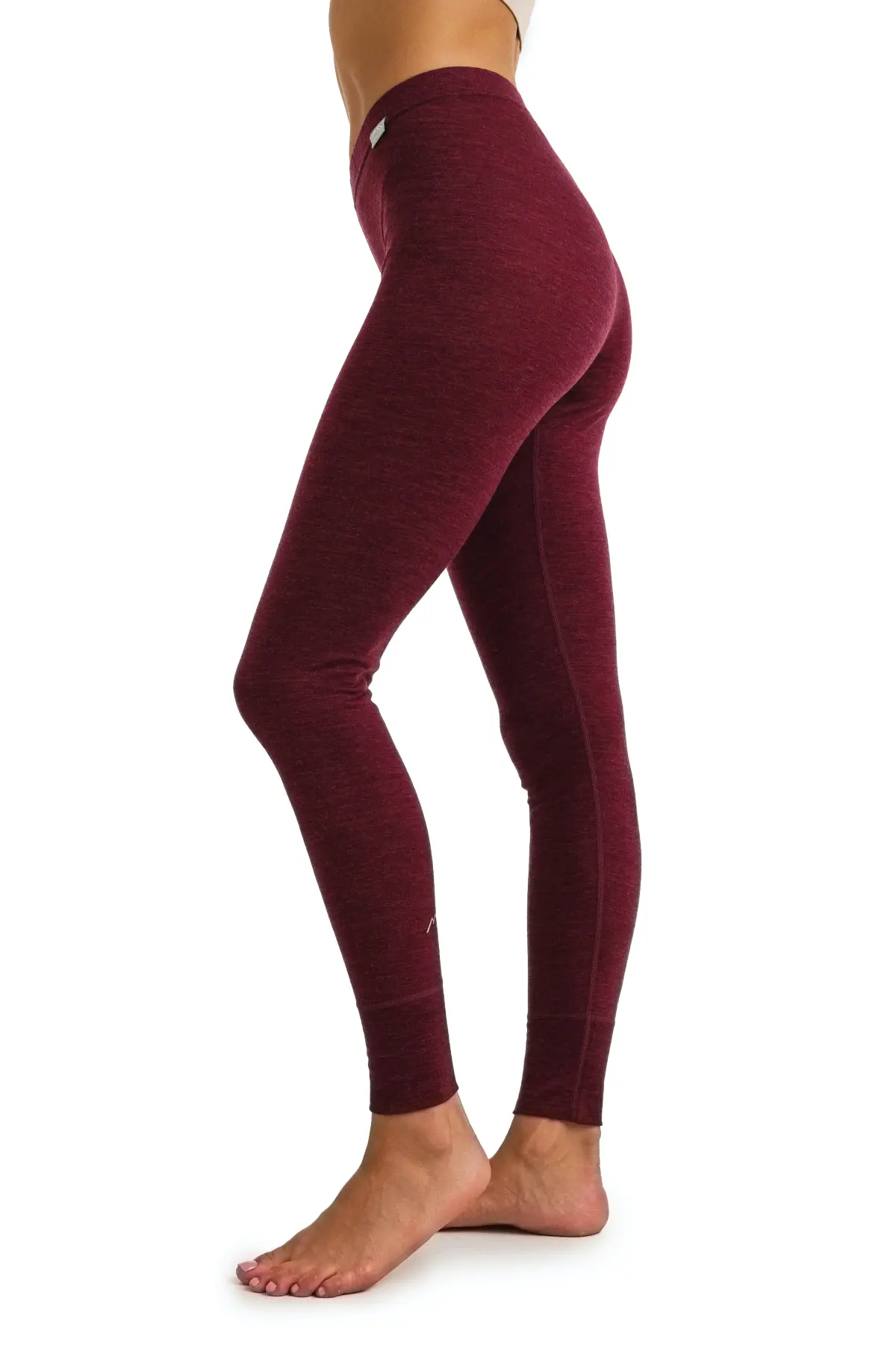 Women's Merino Pants 165 Burgundy - Image 3