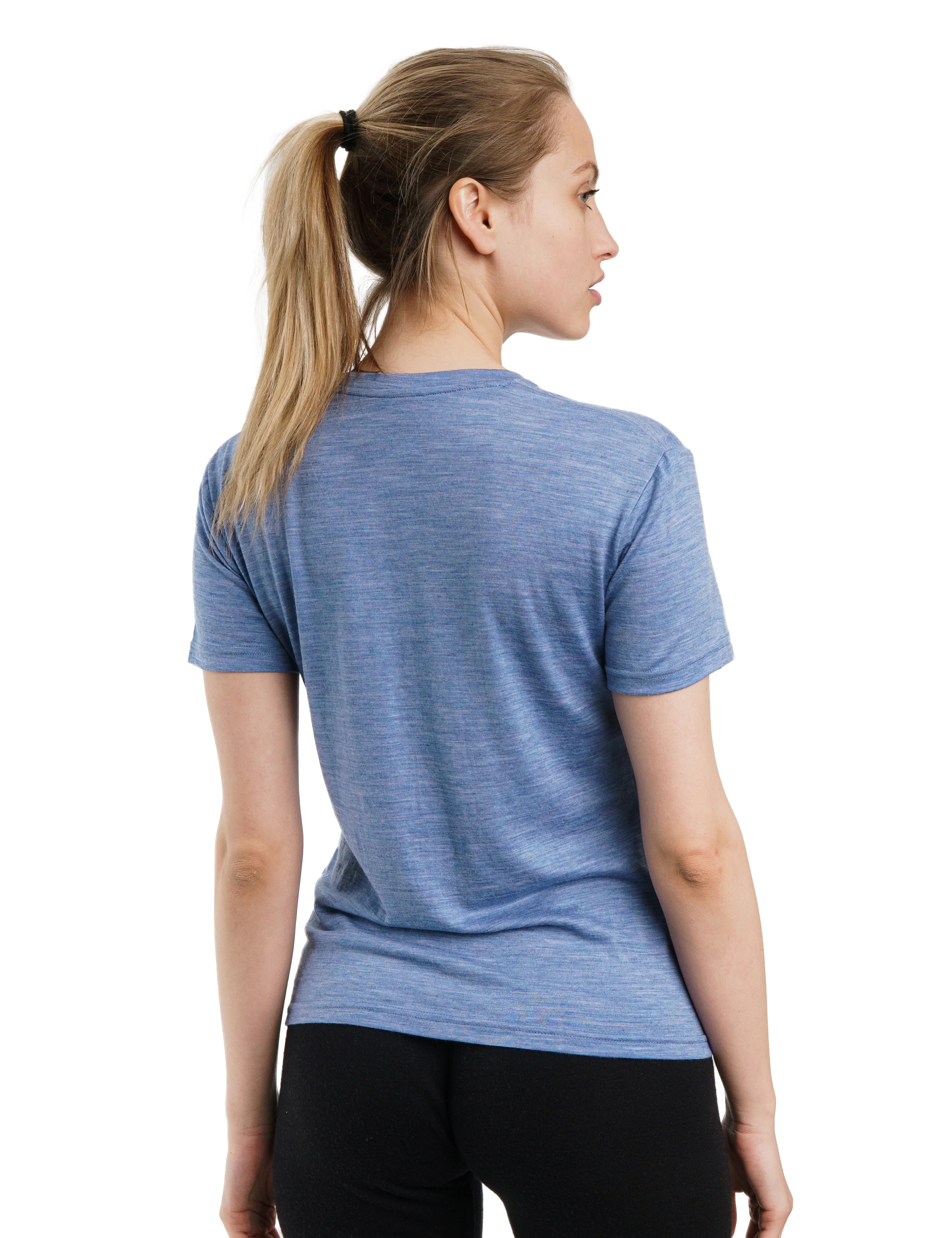 Women's Merino T-shirt 180 Deep Blue | Crewneck (+socks) - Image 2