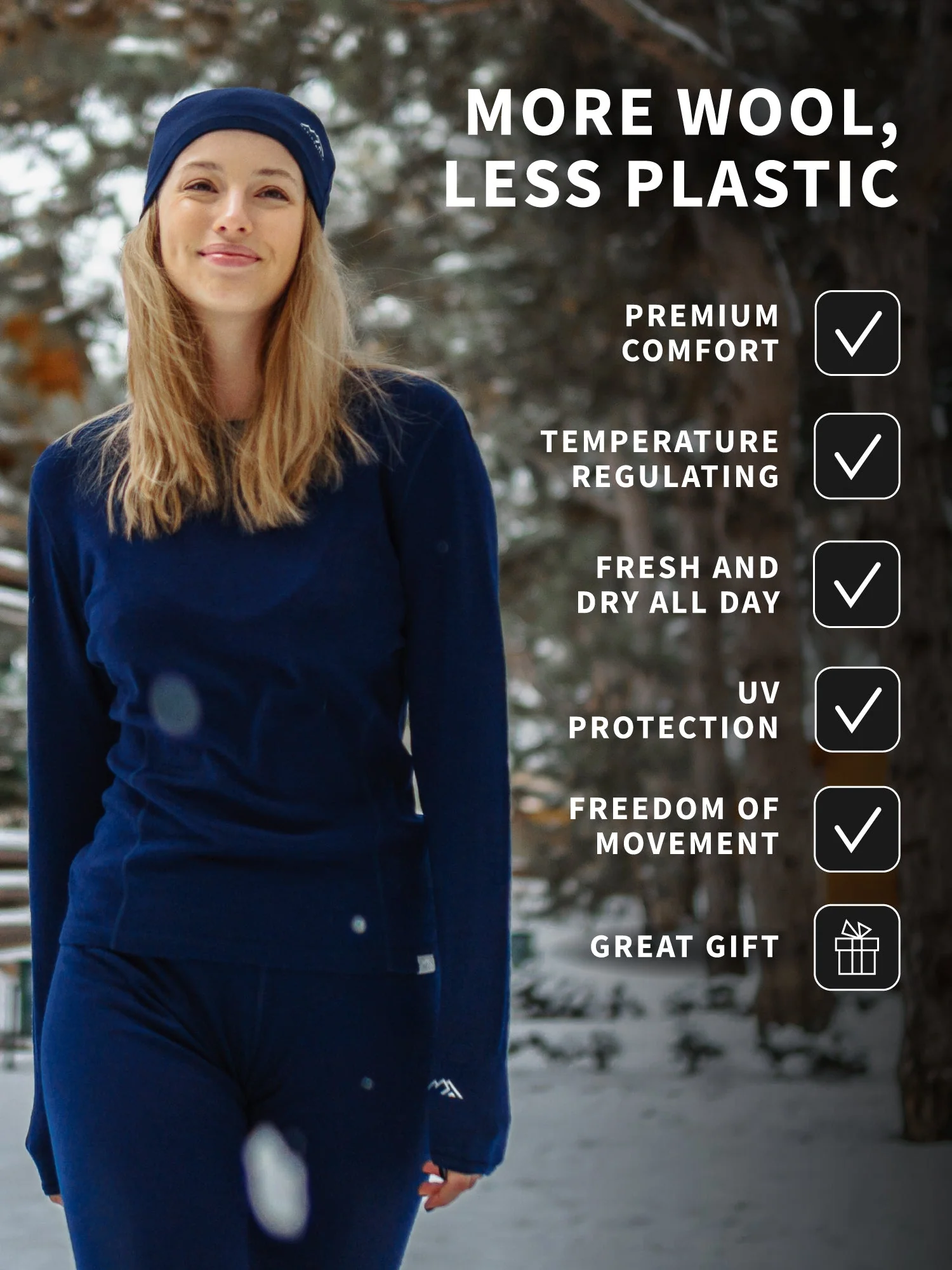 Women's Merino Pants 250 Deep Teal - Image 7