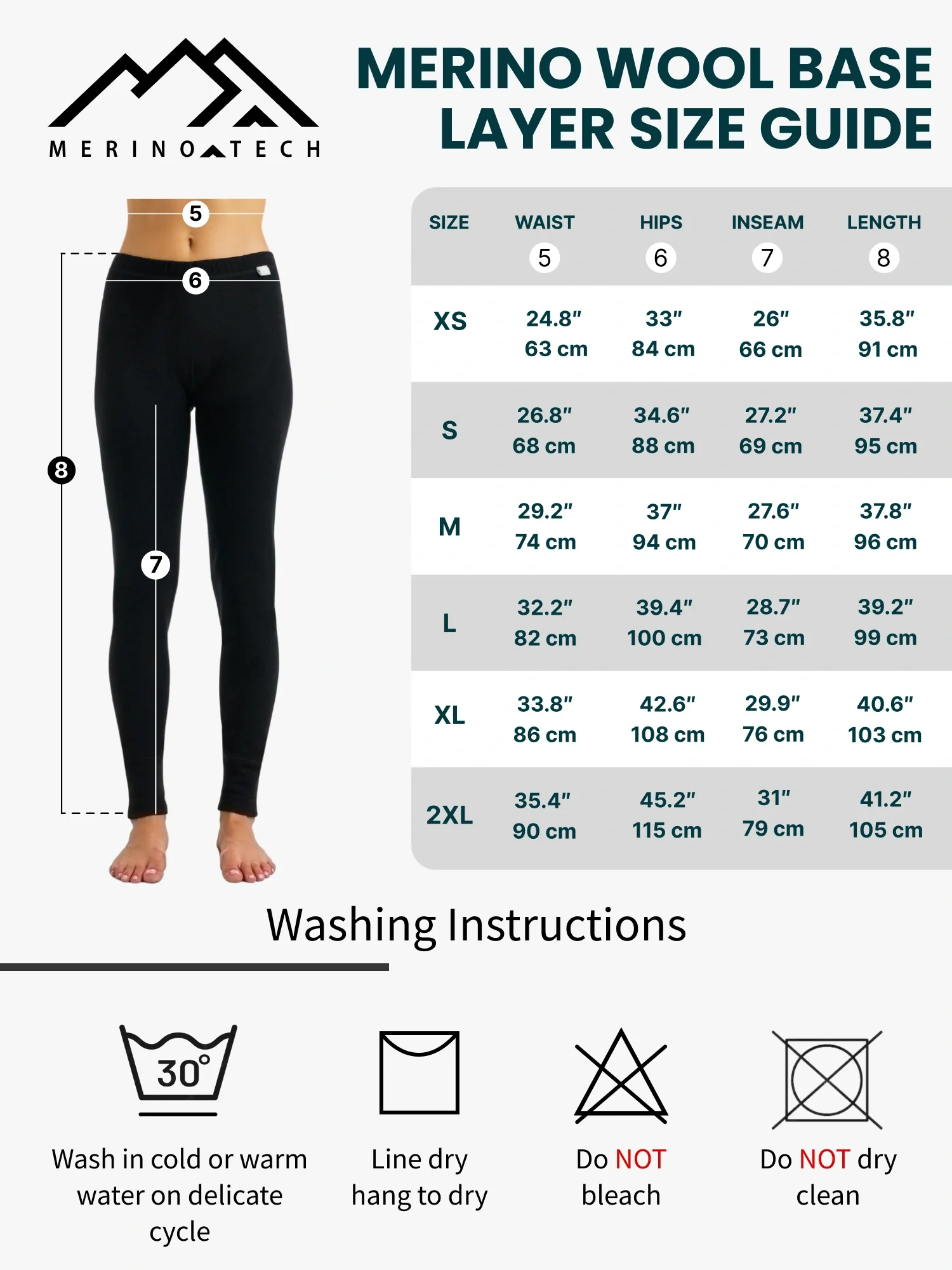 Women's Merino Pants 250 Gray Heather - Image 5