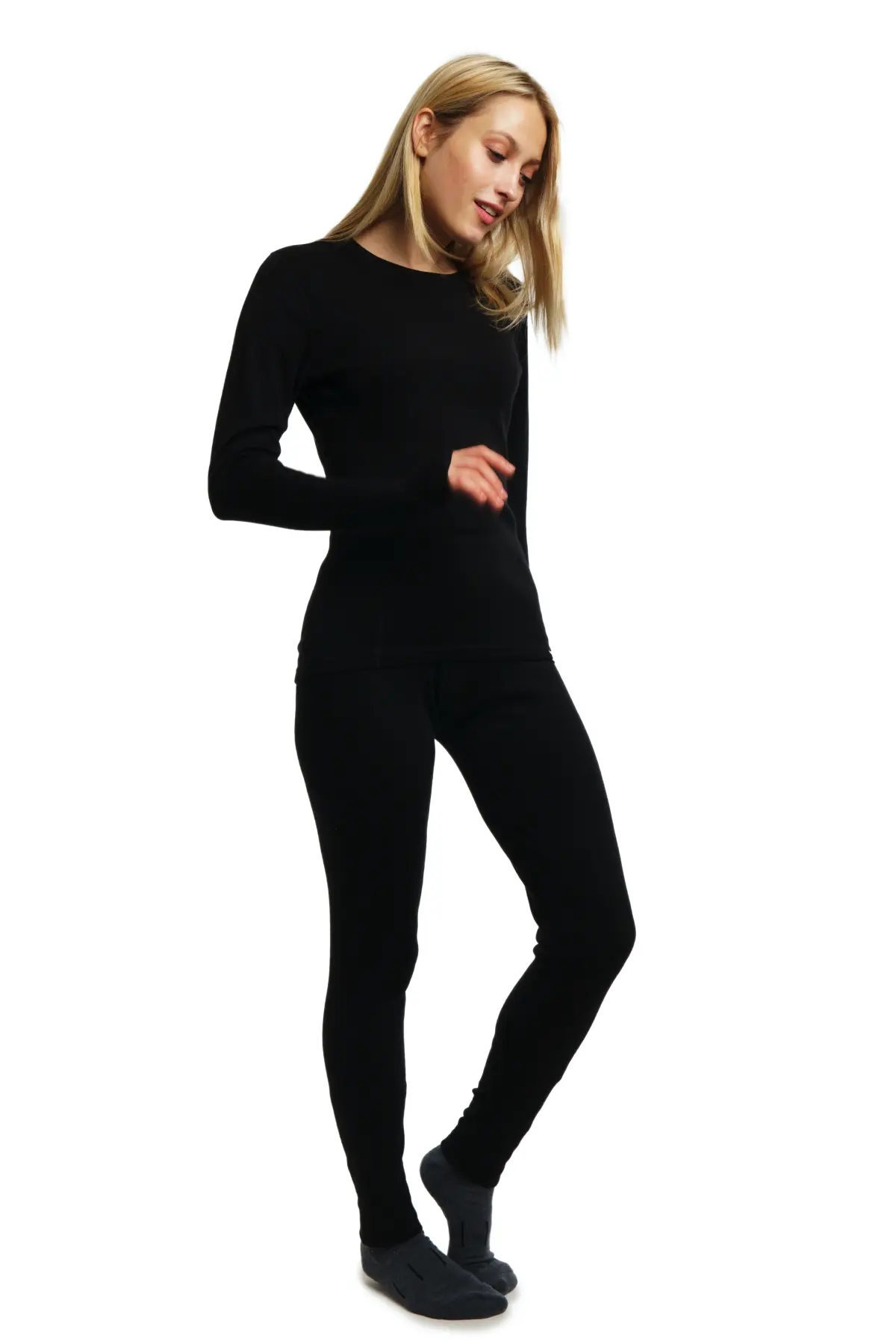 Women's Merino Thermal Set 250 Black - Image 3