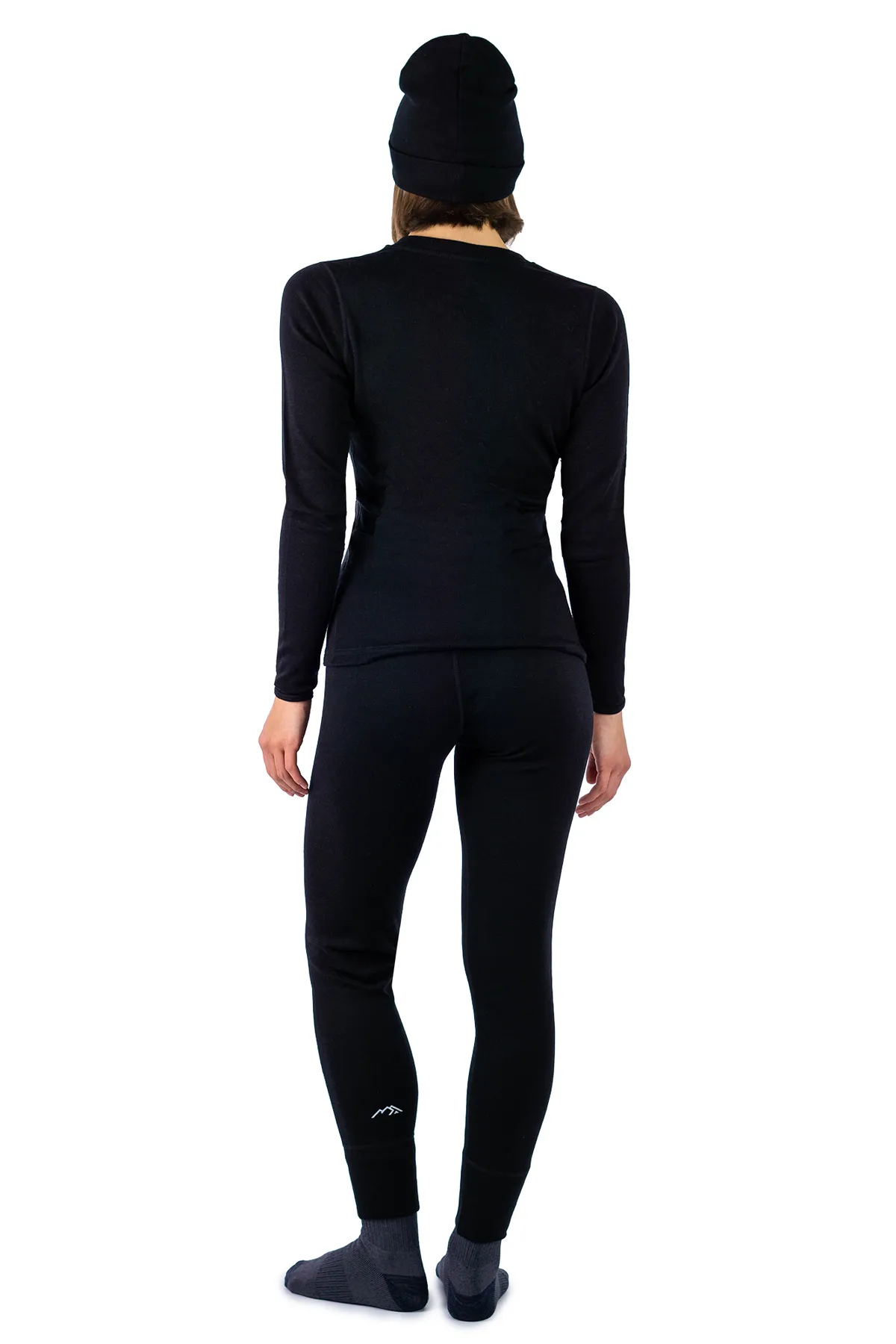 Women's Black Thermal Set 250 + Black Beanie - Image 2