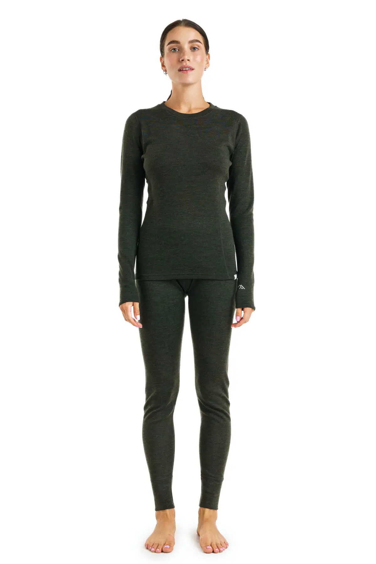 Women's Merino Thermal Set 320 Army Green